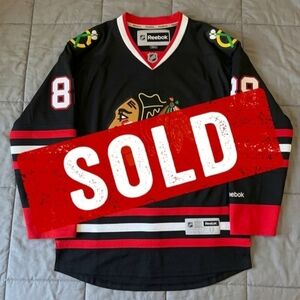Reebok Chicago Blackhawks Patrick Kane #88 Red Home Jersey Men's L